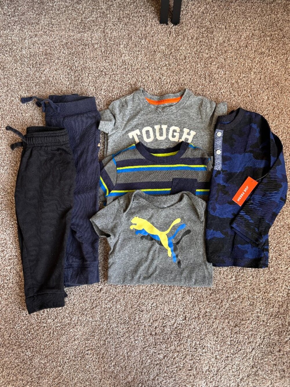 6 Piece Capsule Wardrobe Bundle Lot 18-24 Months Puma Carter's Gap Joe Fresh